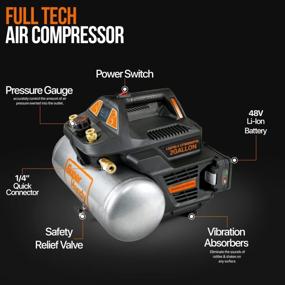 img 3 attached to Powerful And Portable: SuperHandy Cordless Air Compressor With 135 PSI And Digital Pressure Gauge