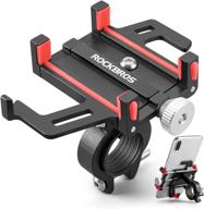 rockbros bike phone mount holder motorcycle &amp logo