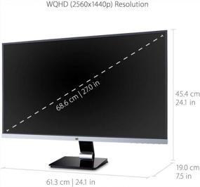 img 2 attached to ViewSonic VX2478 SMHD Frameless Widescreen DisplayPort 2560X1440P: 🖥️ An Immersive Visual Experience with Anti Glare and IPS Technology