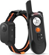 🐶 rechargeable waterproof dog training collar with remote - 1000ft control range for (10-120lbs) dogs - beep, vibration, and shock modes included logo