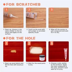 img 1 attached to 🔧 Ultimate Wood Furniture Repair Kit: Restore Any Wooden Surface with 18 Colors - Fix Scratches on Hardwood Floors, Tables, Doors, Laminate, and Cabinets