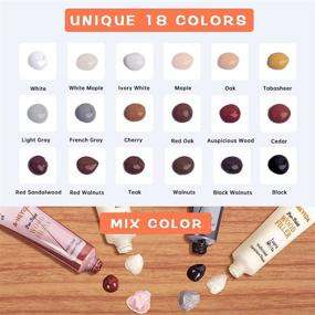 img 2 attached to 🔧 Ultimate Wood Furniture Repair Kit: Restore Any Wooden Surface with 18 Colors - Fix Scratches on Hardwood Floors, Tables, Doors, Laminate, and Cabinets