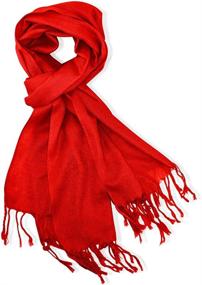 img 2 attached to Pashmina Scarves: Vibrant Colors for Women's Fashion at Scarves & Wraps