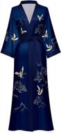 стильный атласный халат-кимоно для женщин: мягкие и шелковистые халаты для подружек невесты с цветочным принтом от artfasion логотип