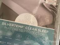 img 1 attached to Waterproof And Hypoallergenic SleepCare SilverTemp Mattress Protector - Soft 4-Way Stretch Polyester/Nylon Blend - Resists Odors - Fits Up To 18” Thick Cal King Mattresses - 72” X 84” review by Ryan Fitch