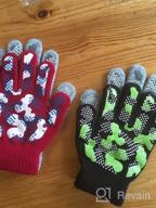 img 1 attached to Cozy and Stretchy: 12 Pairs Kids Winter Gloves for Boys and Girls review by Adrian Retana