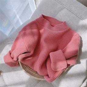 img 3 attached to 👶 GRNSHTS Baby Girls Knit Sweater with Loose Long Sleeves