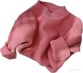 img 4 attached to 👶 GRNSHTS Baby Girls Knit Sweater with Loose Long Sleeves