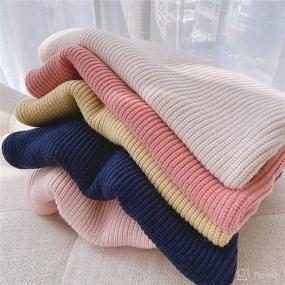 img 2 attached to 👶 GRNSHTS Baby Girls Knit Sweater with Loose Long Sleeves