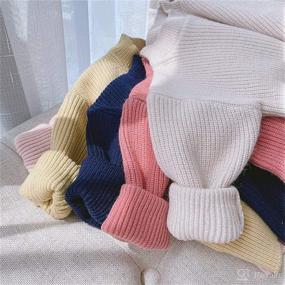 img 1 attached to 👶 GRNSHTS Baby Girls Knit Sweater with Loose Long Sleeves