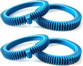 img 1 attached to 🏊 AR-PRO Front and Rear Tire Combo Kit for PoolCleaner Poolvergnuegen 896584000-143 & 896584000-082 - 2-Pack