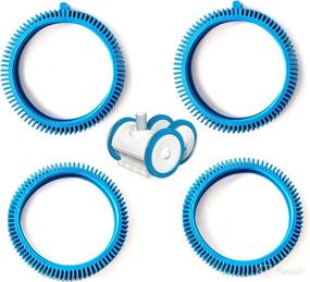 img 4 attached to 🏊 AR-PRO Front and Rear Tire Combo Kit for PoolCleaner Poolvergnuegen 896584000-143 & 896584000-082 - 2-Pack
