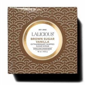 img 3 attached to Exfoliating And Moisturizing Cane Sugar Body & Foot Scrub With Coconut Oil & Honey - LaLicious Brown Sugar Vanilla Extraordinary Whipped Sugar Scrub, Paraben-Free, 16Oz