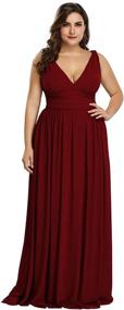 img 4 attached to Alisapan Chiffon Wedding Bridedmaid Dresses Women's Clothing at Dresses