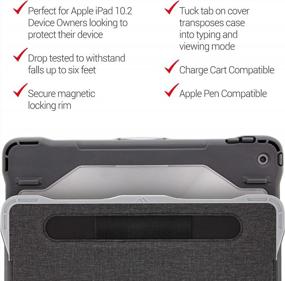img 2 attached to Brenthaven Edge Folio III Protective Case For Apple IPad 10.2 9Th, 8Th And 7Th Gen (2021) - Durable Impact & Compression Protection For Business, Commercial & Office Use.