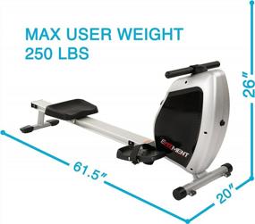 img 1 attached to Aluminum Slide Rail Magnetic Rowing Machine Rower - EFITMENT RW026
