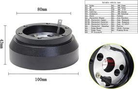 img 2 attached to Leadrise-170H черный руль Quick Release Hub Adapter Snap для Dodge GM Cheverolet