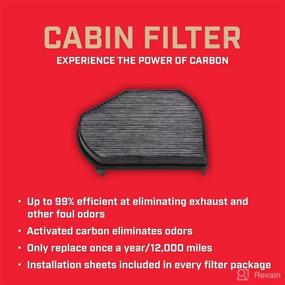 img 3 attached to Optimized CCF7711 Cabin Air Filter with Activated Carbon Replacement