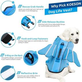 img 2 attached to KOESON Ripstop Swimming Buoyancy Flotation Dogs