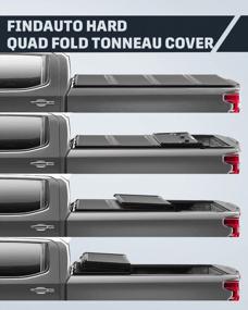 img 1 attached to FINDAUTO Hard Quad Fold Truck Bed Cover Kit For Chevrolet Silverado 1500 2014-2018, For GMC Sierra 3500 HD 2015-2019 Pickup Waterproof Tonneau Covers Top Mount Assembly 6'5"FT Bed Tonneau Covers