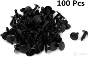 img 3 attached to 🚗 XMHF 100Pcs 4.7mm Hole Plastic Rivets for Car Auto Fender - Black Fastener Push Clips