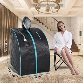 img 3 attached to Transform Your Home Into A Personal Spa With Smartmak'S Portable Full Body Far Infrared Sauna
