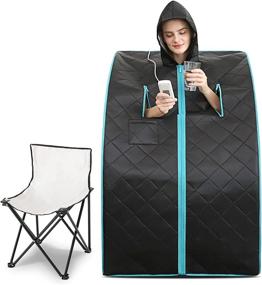 img 4 attached to Transform Your Home Into A Personal Spa With Smartmak'S Portable Full Body Far Infrared Sauna