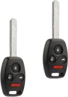 🔑 key fob keyless entry remote for 2008-2012 honda accord sedan / 2009-2015 pilot (kr55wk49308) logo