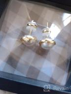 img 1 attached to Baroque Pearl Hoop Earrings: 925 Sterling Silver With 18K Gold Plating - Lightweight And Hypoallergenic For Women Of All Ages! review by John Invert