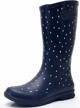 women's rubber rain boots wide calf waterproof insulated galoshes outdoor durable solarrain logo