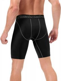 img 3 attached to Stay Cool And Comfortable With Roadbox Men'S Compression Shorts For Workouts And Running - 3 Pack