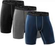 stay cool and comfortable with roadbox men's compression shorts for workouts and running - 3 pack logo