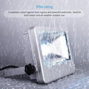 img 1 attached to LOFTEK 30W LED Flood Light, 4000Lm 5000K Daylight White COB Outdoor Light With Plug And Plug Adapter, IP66 Waterproof Super Bright Security Light (Silver)
