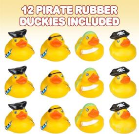 img 3 attached to 🦆 Pack of 12 Pirate Rubber Duckies by ArtCreativity - 2 inch Cute Duck Bath Tub and Pool Toys Ideal for Pirate-Themed Parties and Celebrations - Fun Decorations, Carnival Supplies, Party Favor