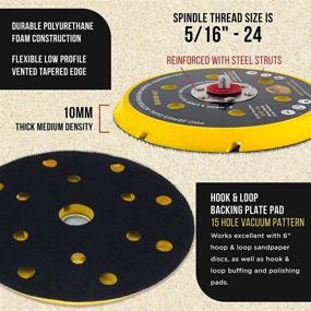 img 2 attached to Dura Gold Backing Plate Pattern Dustless Car Care