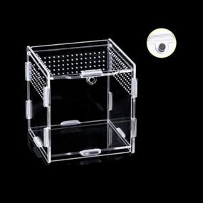 img 4 attached to Magnetic 3 5X3 5X3 7Inch Transparent Tarantula Enclosure