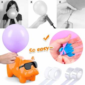 img 2 attached to Portable Electric Balloon Pump Inflator For Festival Party Decoration With Balloon Garland And Arch Kit