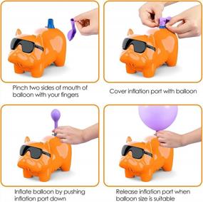 img 1 attached to Portable Electric Balloon Pump Inflator For Festival Party Decoration With Balloon Garland And Arch Kit
