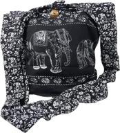 🐘 pumpumpz bohemian elephant crossbody handbags & wallets: stylish shoulder bags for women logo