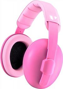 img 4 attached to Sweet Pink Baby Ear Protection: Noise Reduction Earmuffs For Babies 3-48 Months - Vanderfields