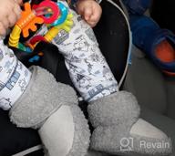 img 1 attached to Stay Cozy With Ohwawadi Infant Baby Slippers: Soft Fleece Booties For Boys And Girls With Adorable Cartoon Designs review by Jonathan Lloyd