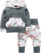 0-24 months binpaw baby girls boys jogger outfit - perfect for active babies! logo
