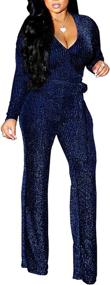 img 4 attached to LightlyKiss Casual Spangly Jumpsuits Clubwear Women's Clothing ~ Jumpsuits, Rompers & Overalls