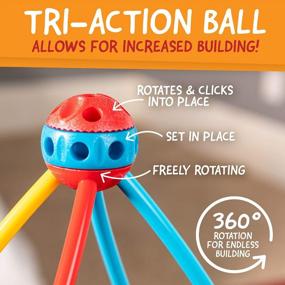 img 1 attached to Набор игрушек STEM из 139 предметов - Eezy Peezy Connect N Build Builder Pack для детей