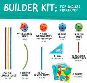 img 2 attached to Набор игрушек STEM из 139 предметов - Eezy Peezy Connect N Build Builder Pack для детей