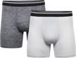 gildan men's underwear performance driftknit modern boxer briefs 2-pack, mens boxers for comfort & support logo