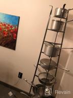 img 1 attached to Hammered Steel 8-Tier Enclume Pot Rack - Free Standing & Unassembled! review by Wayne Flores