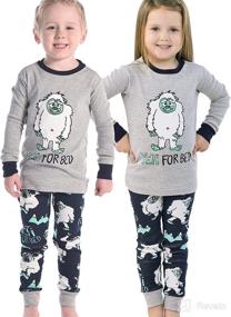 img 3 attached to 👨 Family Pajama Sets for Adults, Kids, and Infants - Matching Yeti for Bed Pajamas by Lazy One