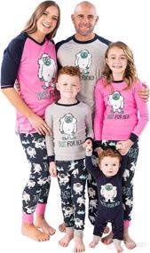 img 4 attached to 👨 Family Pajama Sets for Adults, Kids, and Infants - Matching Yeti for Bed Pajamas by Lazy One