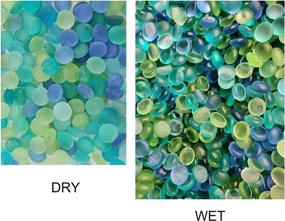 img 2 attached to 🌊 Frosted Sea Glass Gemstones: Gorgeous 2LB Matted Flat Marbles for Aquariums, Crafts, and Décor, in Mix of Blue Green Aqua Teal